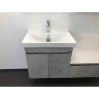 Тумба с раковиной Comforty Осло, 60 см, бетон светлый, 00-00000835 (00-00000835CF)