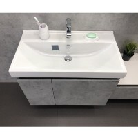 Тумба Comforty Осло, 80 см, бетон светлый с раковиной Fest, 00-00000836 (00-00000836CF)