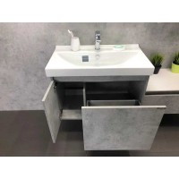 Тумба Comforty Осло, 80 см, бетон светлый с раковиной Fest, 00-00000836 (00-00000836CF)