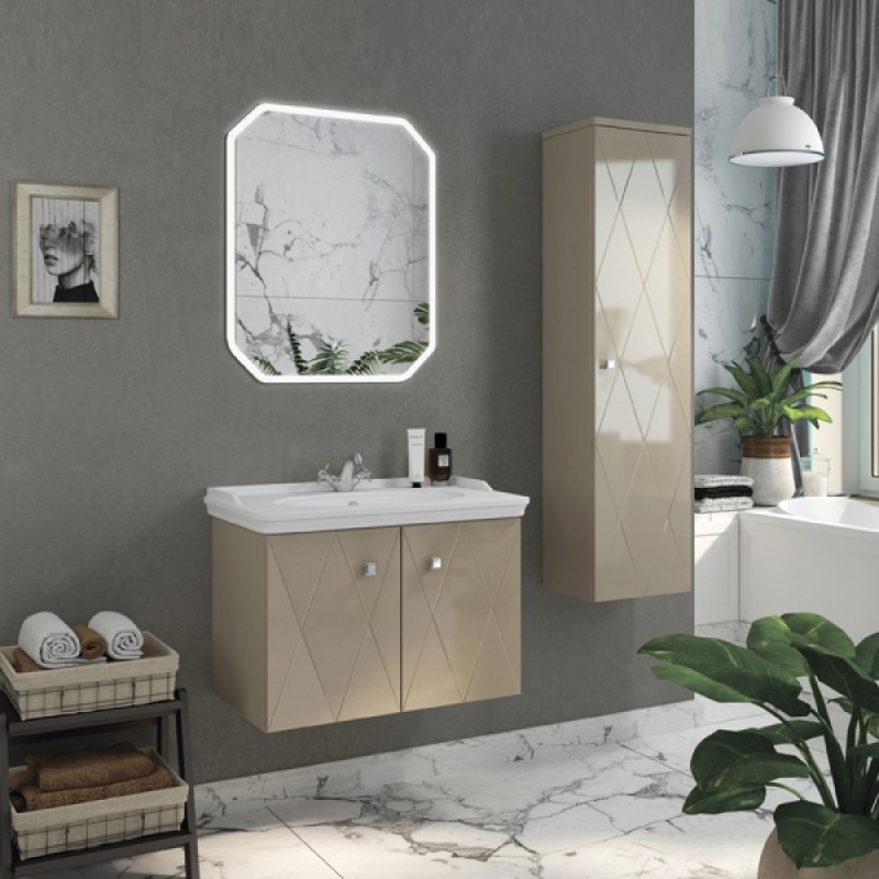 Шкаф-колонна Comforty Кремона-40 латте