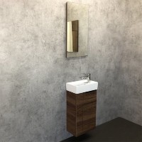Зеркало Comfortу Асти, 40 см, дуб темно-коричневый, 00-00001222 (00-00001222CF)