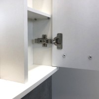 Зеркальный шкаф Comfortу Модена, 60 см, без подсветки, белый матовый, 00-00001639 (00-00001639CF)
