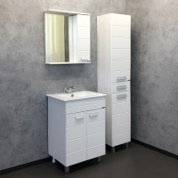 Зеркальный шкаф Comfortу Модена, 60 см, без подсветки, белый матовый, 00-00001639 (00-00001639CF)