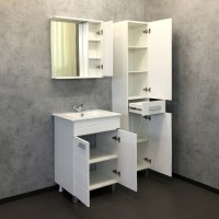 Зеркальный шкаф Comfortу Модена, 60 см, без подсветки, белый матовый, 00-00001639 (00-00001639CF)