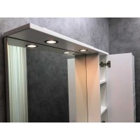 Зеркальный шкаф Comfortу Модена, 90 см, белый матовый, 00-00001641 (00-00001641CF)
