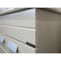 Тумба с раковиной Comfortу Модена, 60 см, напольная, белый матовый, раковина Quadro белая, 00-00001642 (00-00001642CF)