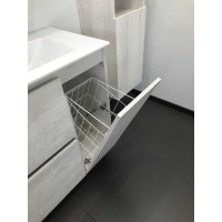 Тумба с раковиной Comfortу Верона, 90 см, напольная, дуб белый, раковина Quadro белая, 00-00001972 (00-00001972CF)