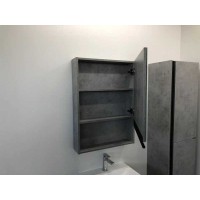 Зеркальный шкаф Comfortу Эдинбург, 60 см, без подсветки, бетон светлый, 00-00002043 (00-00002043CF)