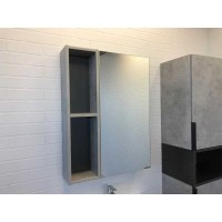 Зеркальный шкаф Comfortу Франкфурт, 60 см, без подсветки, бетон светлый, 00-00004331 (00-00004331CF)