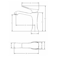 Смеситель Comforty, для раковины, хром, 00-00004520 (FC066A-CCT)