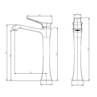 Смеситель Comforty, для раковины, хром, 00-00004521 (FC066B-CCT)