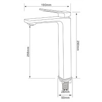 Смеситель Comforty, для раковины, черный матовый, 00-00004526 (FC071B-CMT)