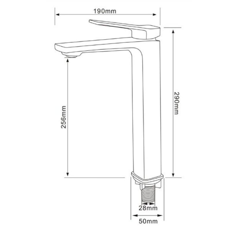 Смеситель Comforty, для раковины, черный матовый, 00-00004526 (FC071B-CMT)