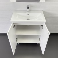 Тумба с раковиной Comfortу Лима, 70 см, напольная, цвет белый Soft-Touch, 00-00004892 (00-00004892CF)