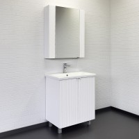 Тумба с раковиной Comfortу Лима, 70 см, напольная, цвет белый Soft-Touch, 00-00004892 (00-00004892CF)