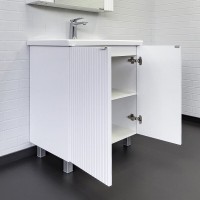 Тумба с раковиной Comfortу Лима, 70 см, напольная, цвет белый Soft-Touch, 00-00004892 (00-00004892CF)