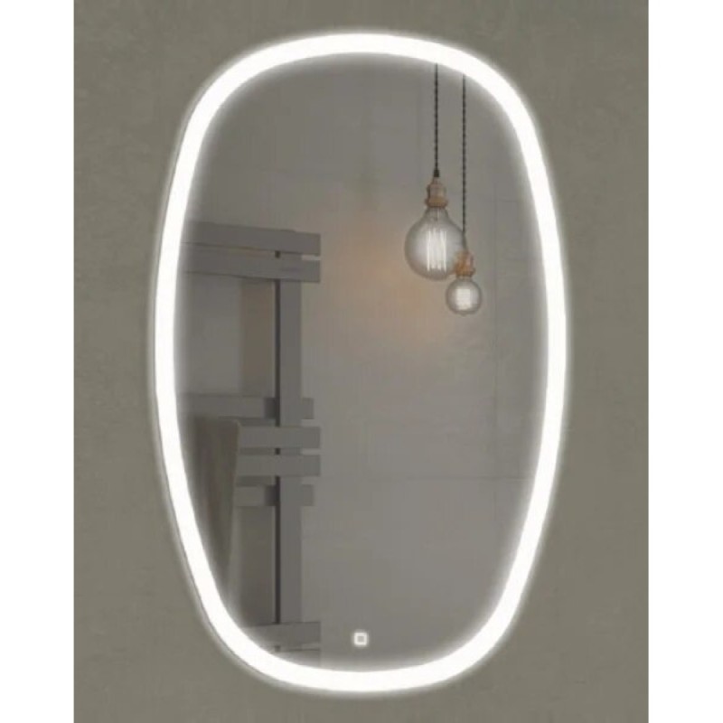 Зеркало Comfortу Космея, 50 см, LED подсветка, сенсорный выключатель, белый, 00-00005260 (00-00005260CF)