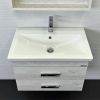 Тумба Comfortу Никосия, 70 см, с раковиной Como, дуб белый, 00-00005792 (00-00005792CF)