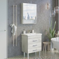 Тумба Comfortу Никосия, 70 см, с раковиной Como, дуб белый, 00-00005793 (00-00005793CF)