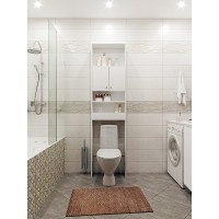 Шкаф-пенал для установки над унитазом Style Line АА00-000059, 55 см, на заказ, белый