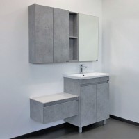 Тумба с раковиной Comfortу Осло, 70 см, напольная, бетон светлый, 00-00006117 (00-00006117CF)