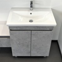 Тумба с раковиной Comfortу Осло, 70 см, напольная, бетон светлый, 00-00006117 (00-00006117CF)
