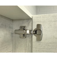 Зеркальный шкаф Comfortу Никосия, 70 см, дуб белый, 00-00006163 (00-00006163CF)
