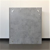 Зеркальный шкаф Comfortу Осло 70, бетон светлый, 00-00006164 (00-00006164CF)