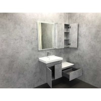 Зеркальный шкаф Comfortу Осло, 60 см, подвесной, цвет бетон светлый, 00-00006490 (00-00006490CF)