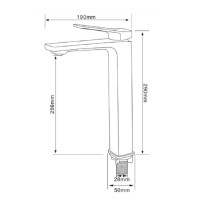 Смеситель Comforty, для раковины, цвет белый, 00-00006501 (FC071B-CKBT)