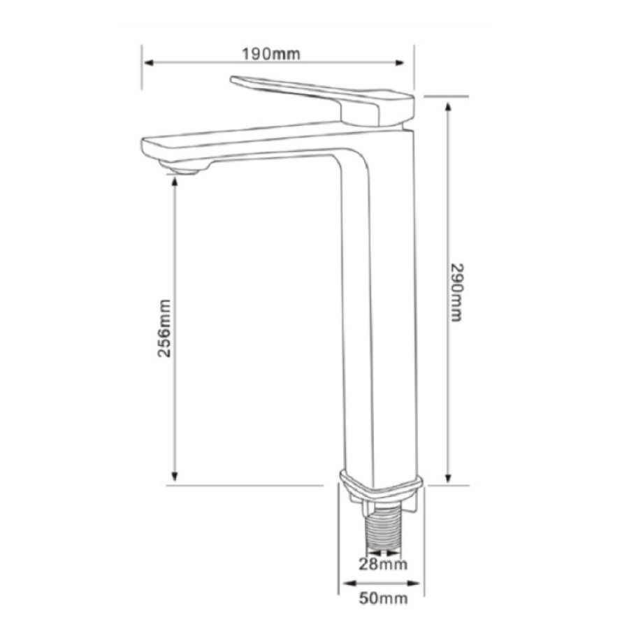 Смеситель Comforty, для раковины, цвет белый, 00-00006501 (FC071B-CKBT)