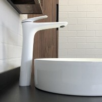 Смеситель Comforty, для раковины, цвет белый, 00-00006502 (FC074B-CKBT)