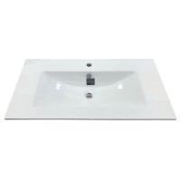 Тумба с раковиной Comforty Франкфурт, 90 см, подвесная, бетон светлый, раковина Quadro 90 белая, 00-00007342 (00-00007342CF)