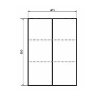 Шкаф Comfortу Порто, 50 см, дуб темно-коричневый, 00-00009245 (00-00009245CF)