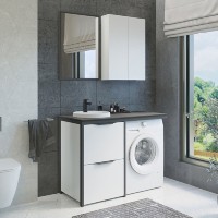 Зеркало Comforty Лозанна, профиль серый матовый, 00-00009575 (00-00009575CF)