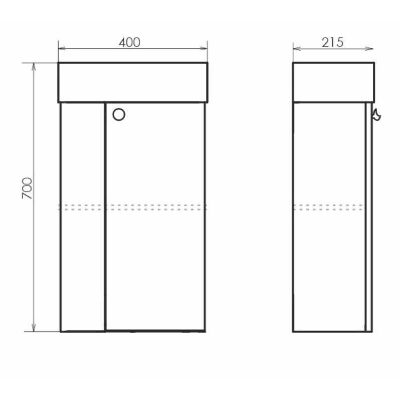 Тумба с раковиной Comforty Асти, 40 см, подвесная, белый глянцевый, 00-00012835 (00-00012835CF)
