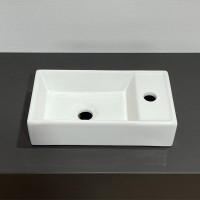Тумба с раковиной Comforty Асти, 40 см, подвесная, белый глянцевый, 00-00012835 (00-00012835CF)