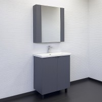 Тумба с раковиной Comfortу Лима, 70 см, антрацит, 00-00013686 (00-00013686CF)