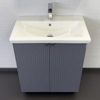Тумба с раковиной Comfortу Лима, 70 см, антрацит, 00-00013686 (00-00013686CF)