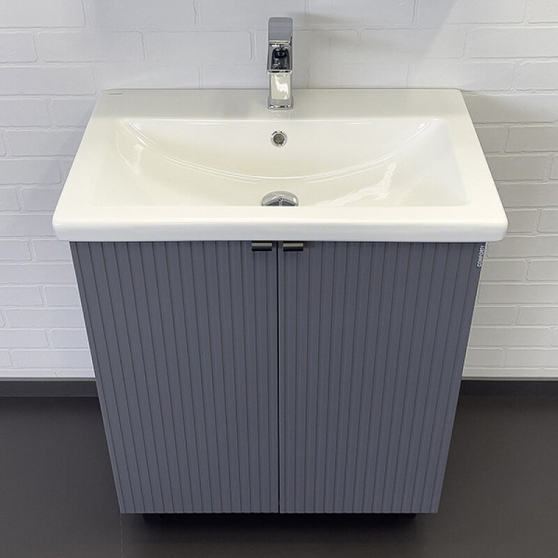 Тумба с раковиной Comfortу Лима, 70 см, антрацит, 00-00013686 (00-00013686CF)