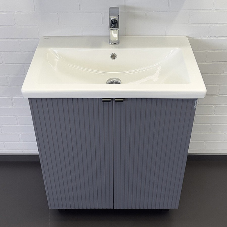 Тумба с раковиной Comfortу Лима, 70 см, антрацит, 00-00013686 (00-00013686CF)