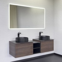 Зеркало Comfortу Портленд, 150 см, с LED-подсветкой, с сенсорным выключателем, холодный свет, 00-00013794 (00-00013794CF)