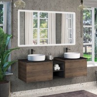 Зеркало Comfortу Портленд, 150 см, с LED-подсветкой, с сенсорным выключателем, холодный свет, 00-00013794 (00-00013794CF)