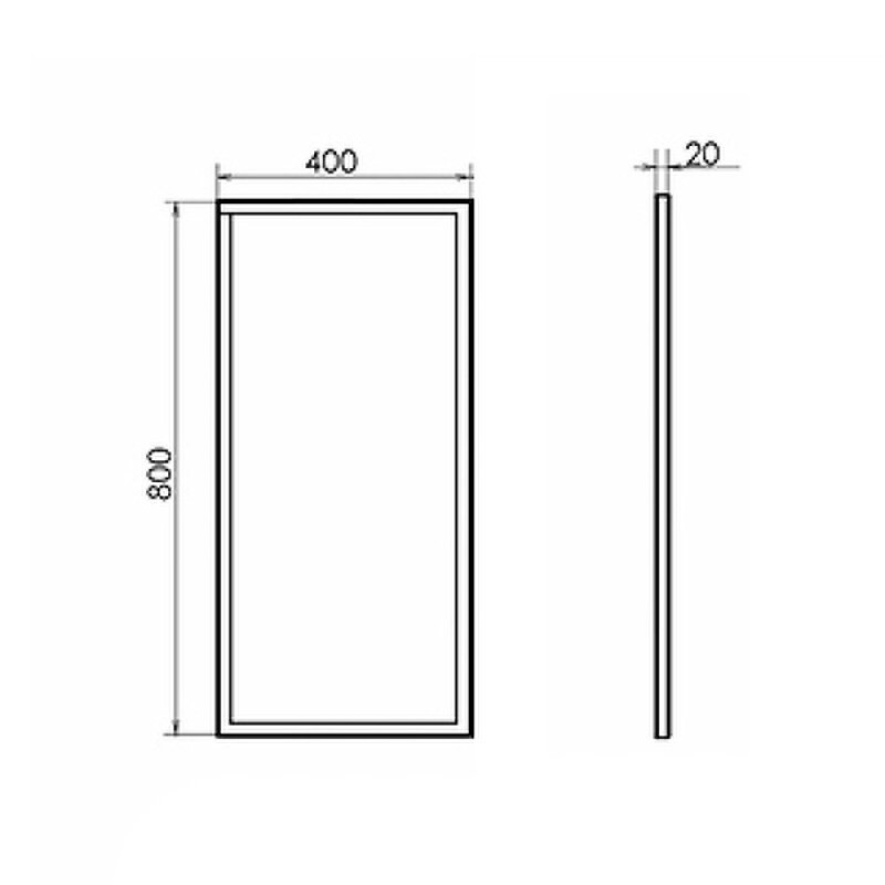 Зеркало Comfortу Лозанна, 40 см, белая матовая рама, 00-00013799 (00-00013799CF)