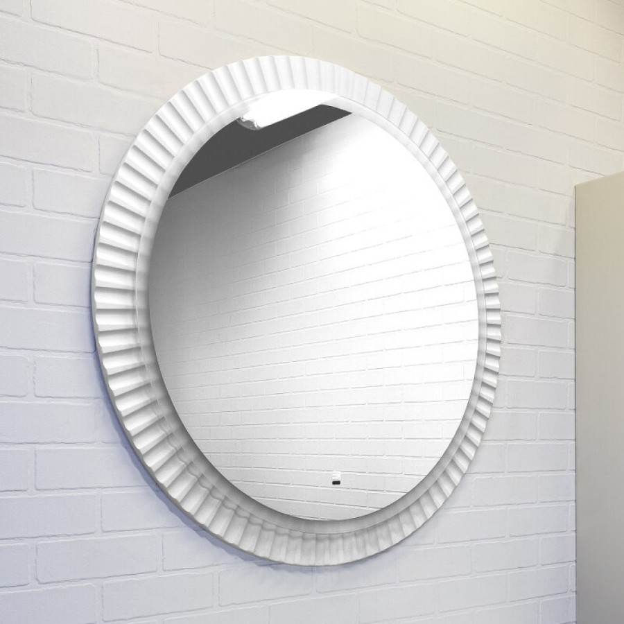 Зеркало Comfortу Мадрид 00-00014166CF, 90 см, LED-подсветка, датчик движения, цвет белый