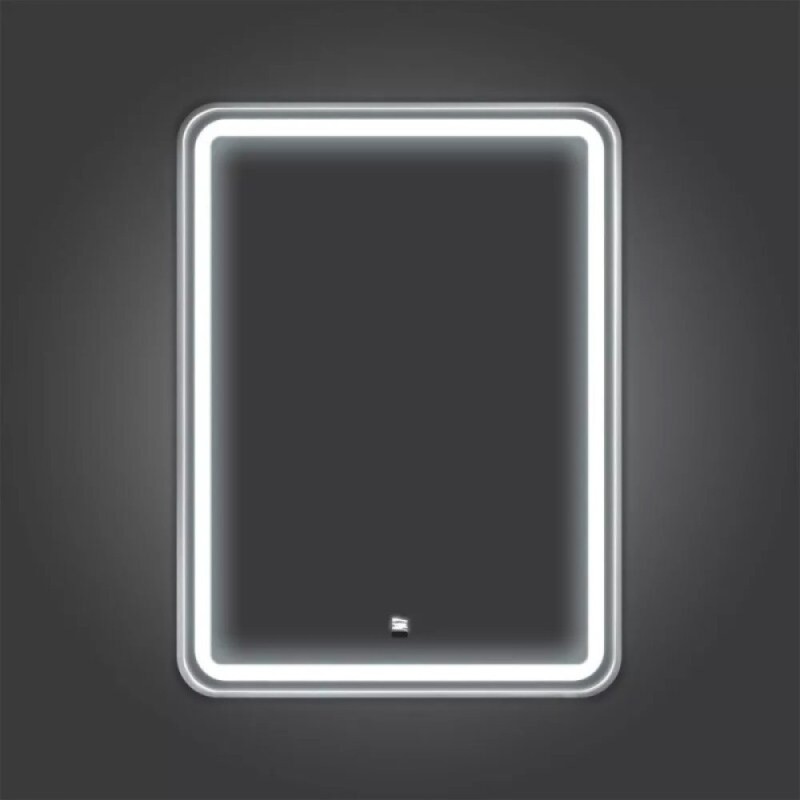 Зеркало Comfortу Ситара 00-00014167 (00-00014167CF), 60 см, LED-подсветка, бесконтактный сенсор, рама серебро матовое
