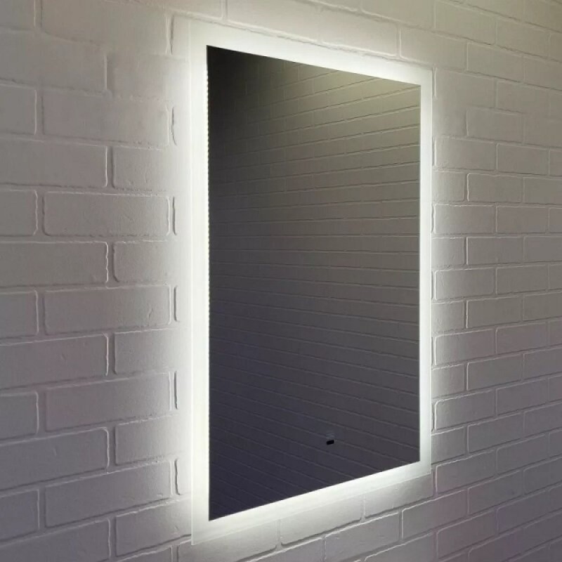 Зеркало Comfortу Эдельвейс 00-00014238, 65 см, LED-подсветка, бесконтактный сенсор, подогрев