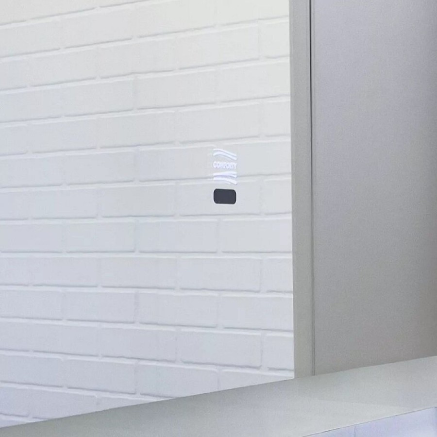 Зеркало Comfortу Эдельвейс 00-00014240, 55 см, LED-подсветка, бесконтактный сенсор, подогрев