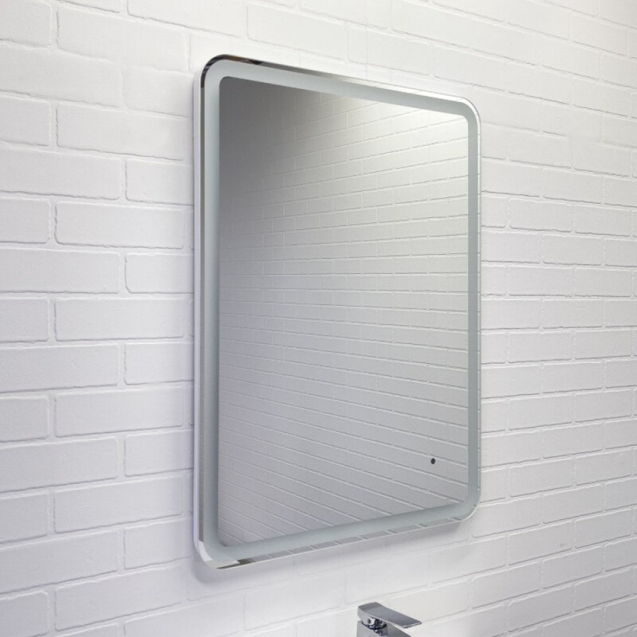 Зеркало Comfortу Лотос 00-00014244CF, 60 см, LED-подсветка, датчик движения