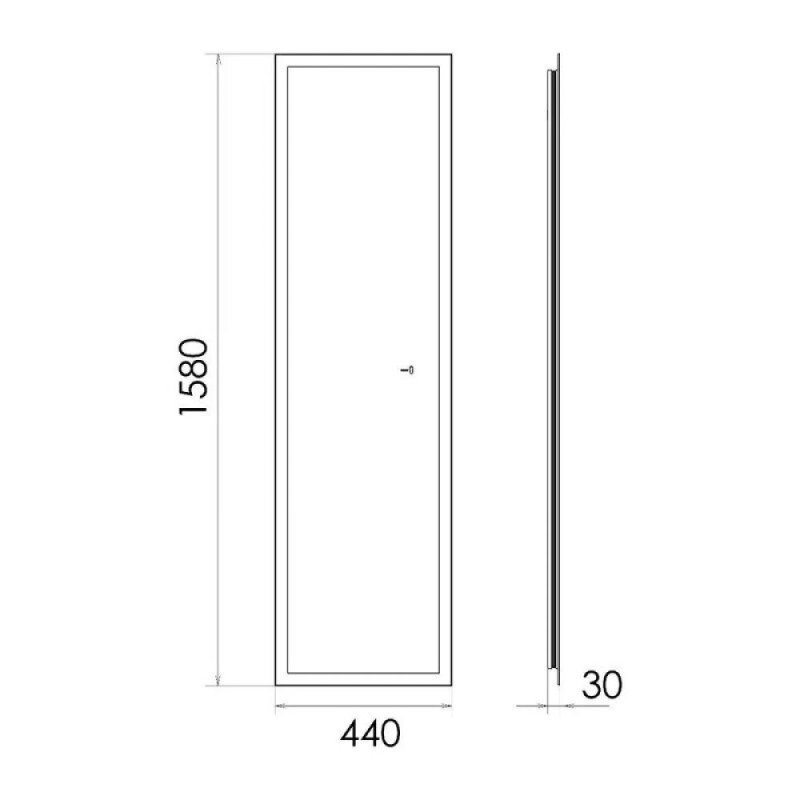 Зеркало Comfortу Люпин 00-00014248, 44 см, LED-подсветка, бесконтактный сенсор